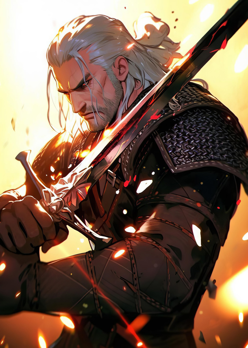 Exclusive picture with the Geralt motif