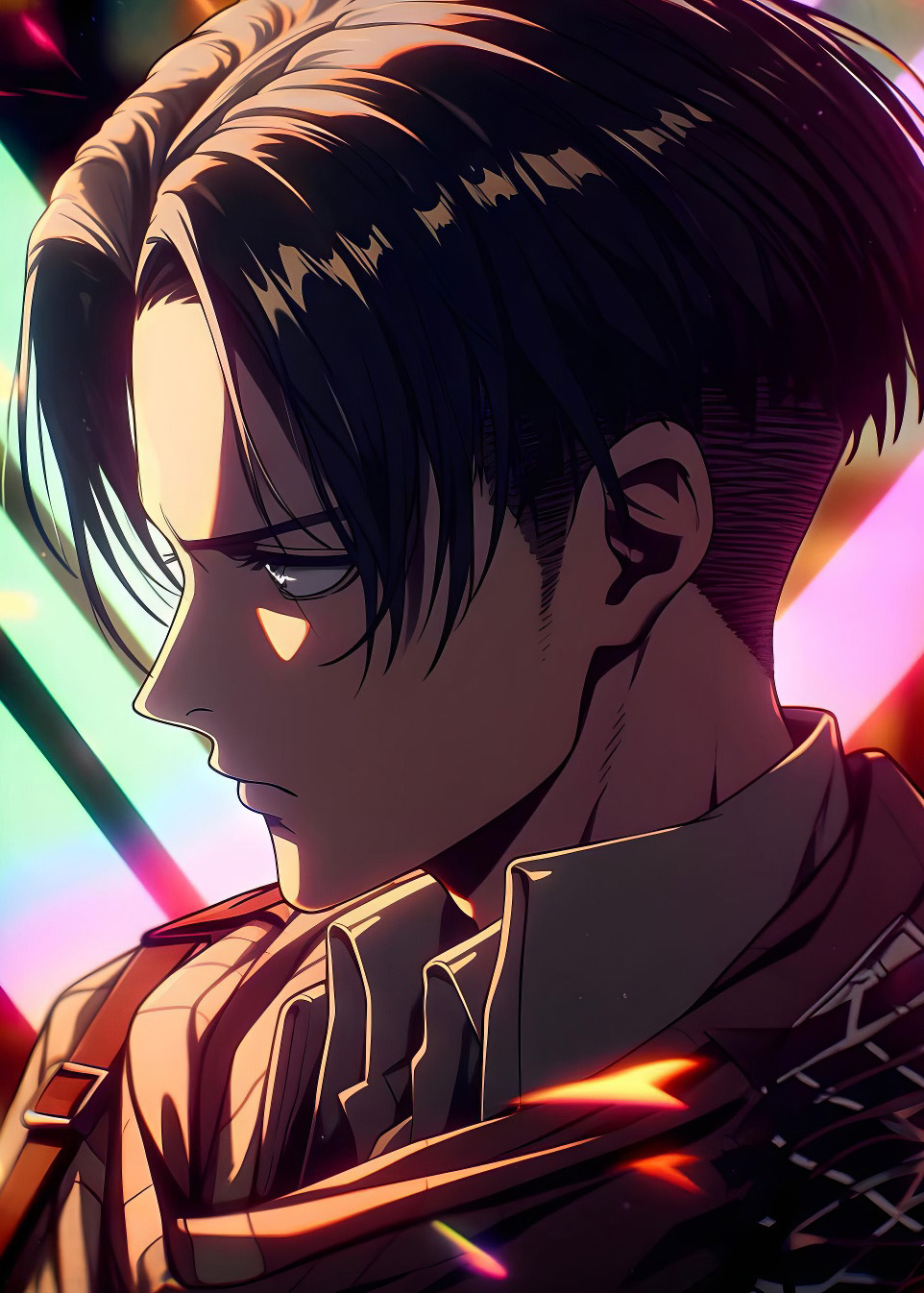 Ultra glossy wall picture for the apartment Levi Ackerman