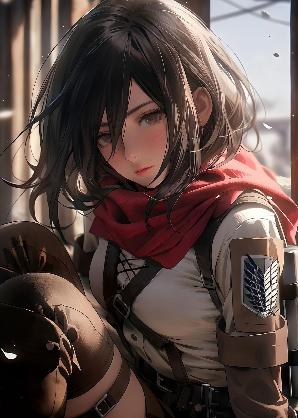 Modern metal picture - Mikasa Ackerman