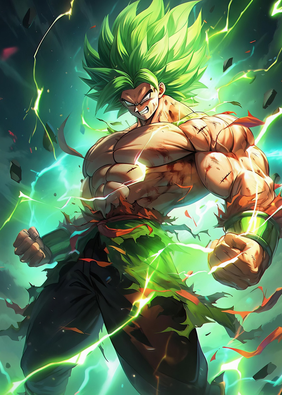 Metal wall picture - Broly from the {{kategorie}} category