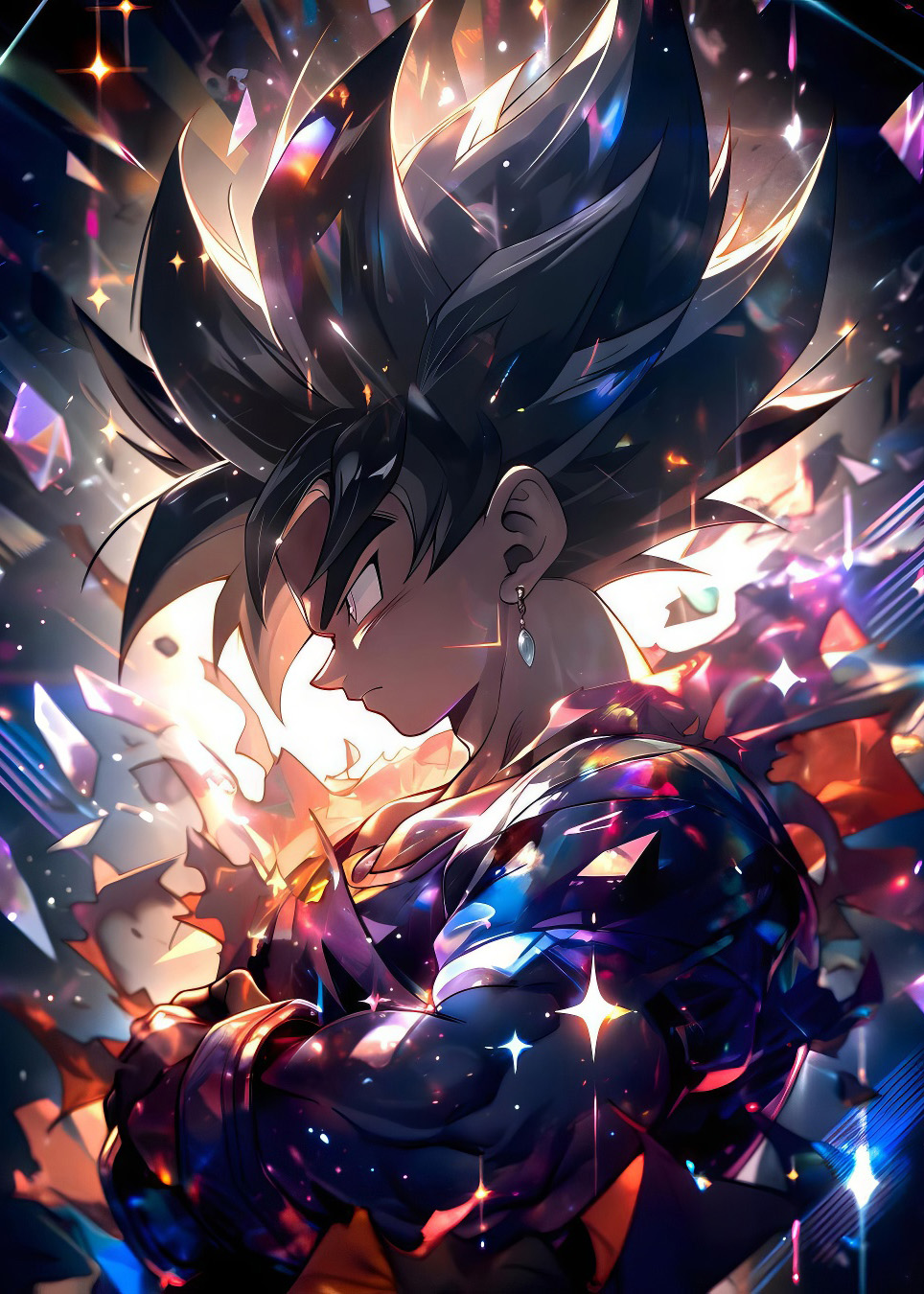 Glossy picture from metal - Goku