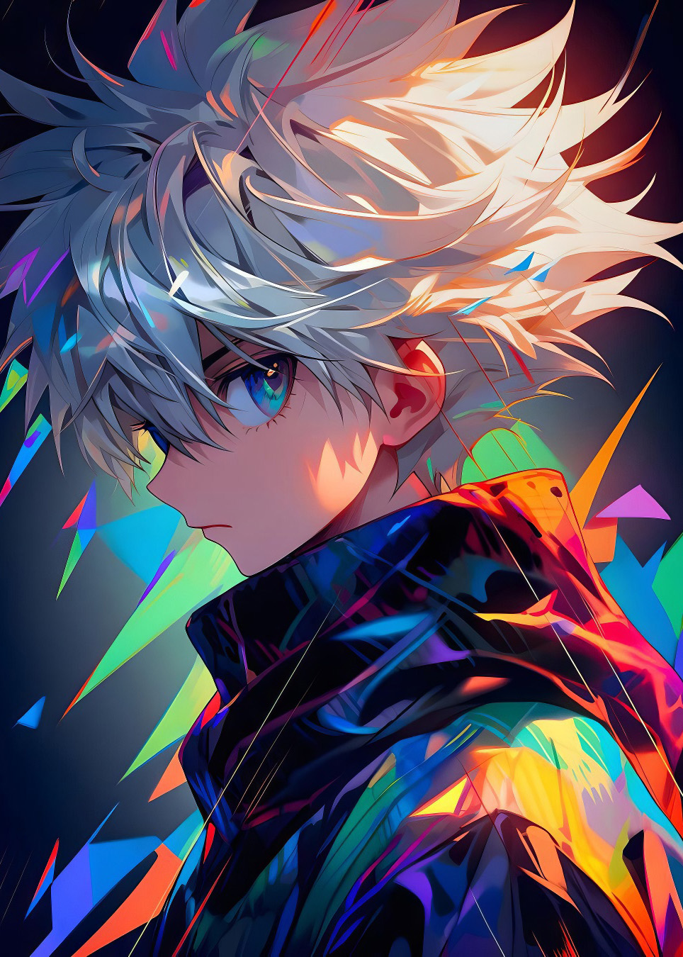 Metallic picture with the name - Killua