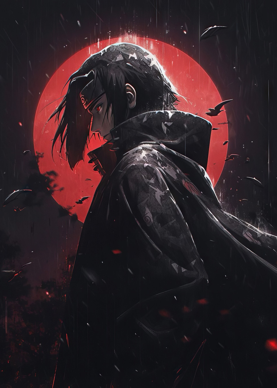 Metal art piece for the wall - Itachi