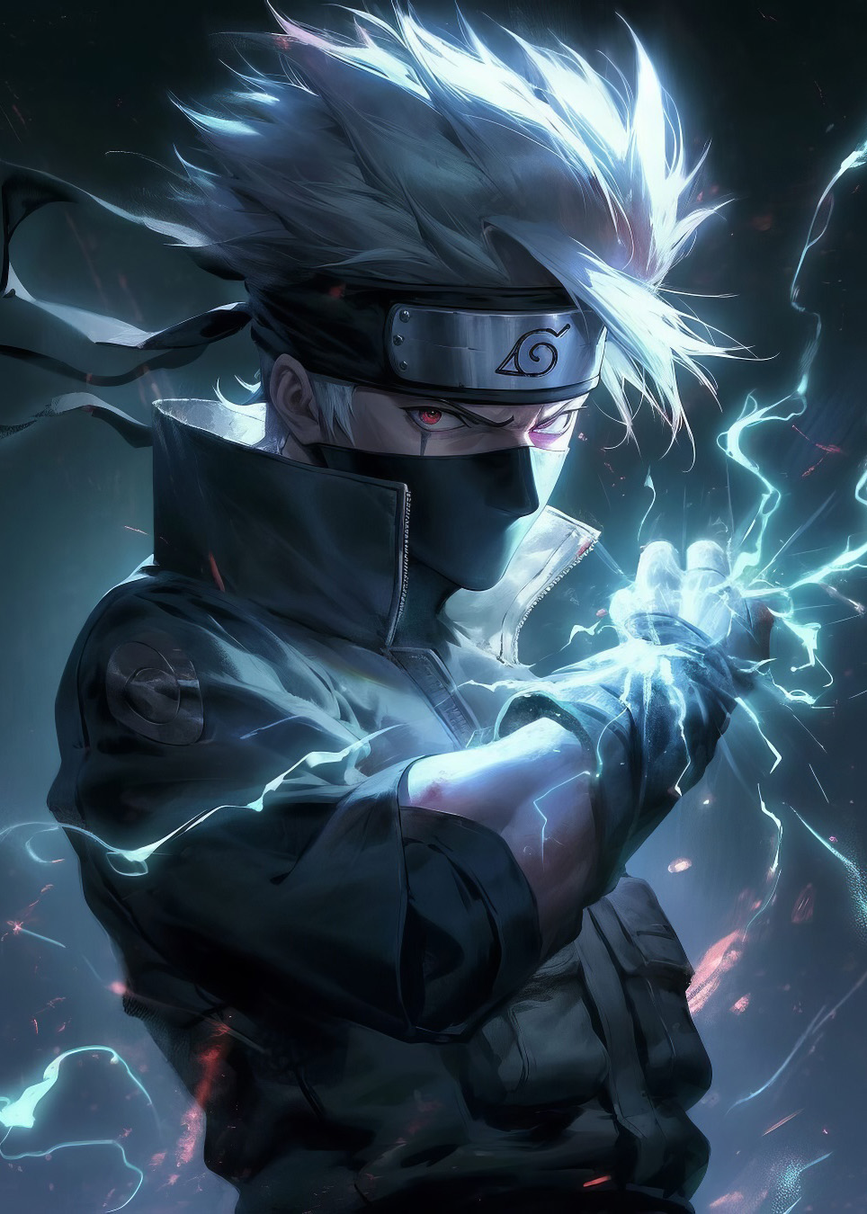 Metallic picture with the name - Kakashi Hatake