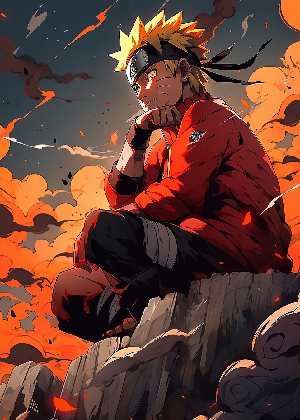 Pictures on metal with a modern look Naruto