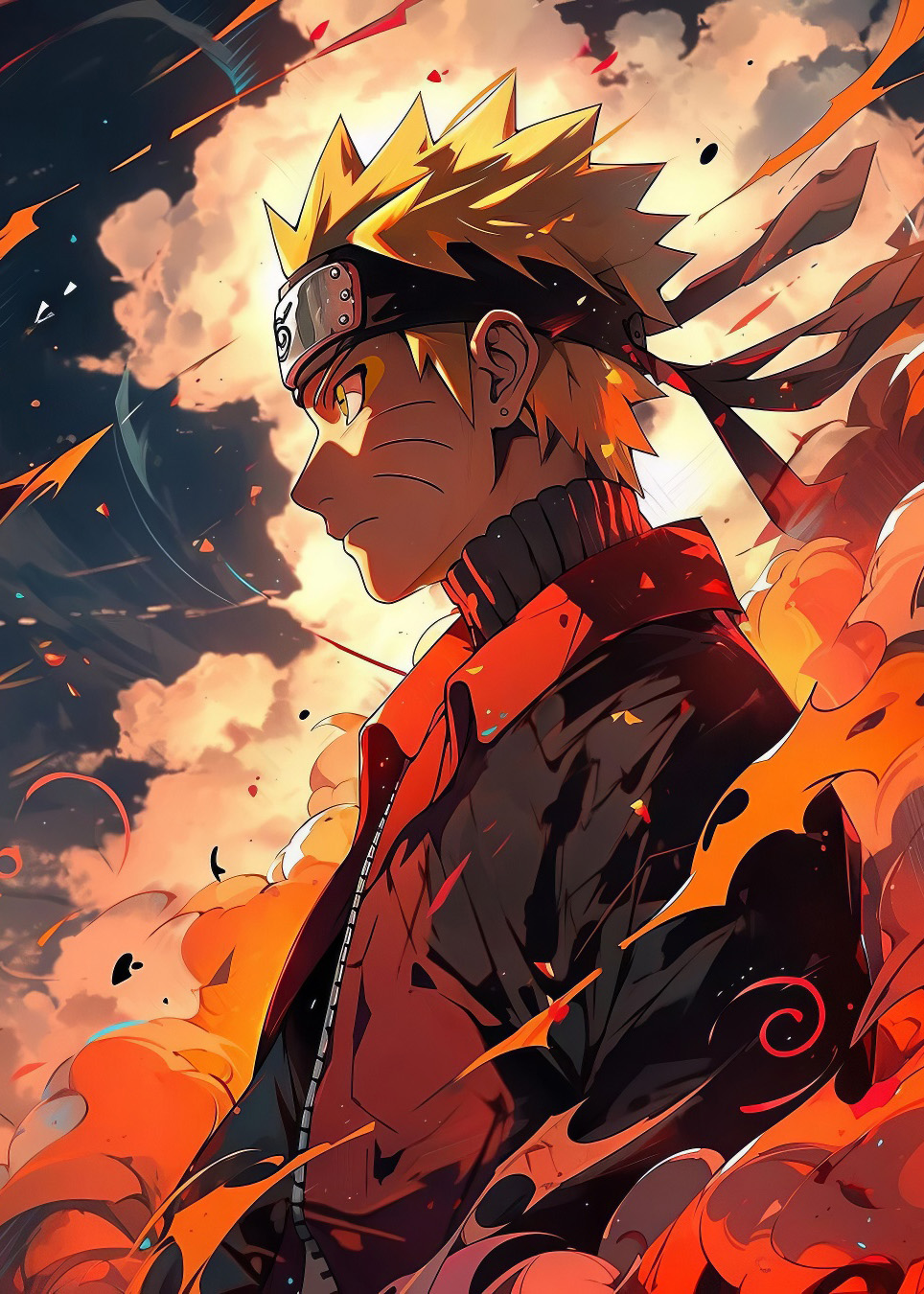 Glossy picture from metal - Naruto