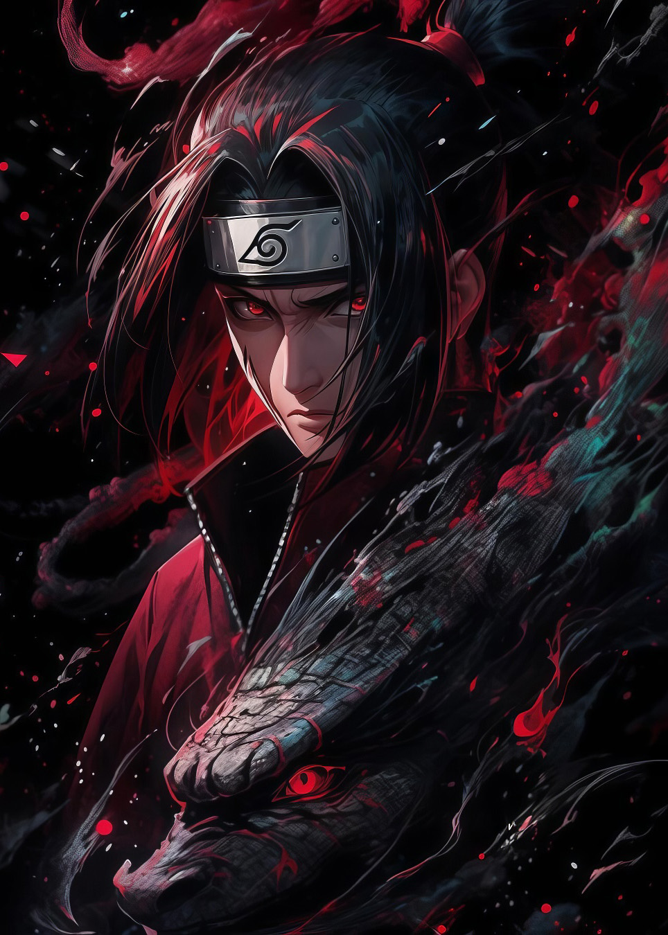 Aluminum picture on the wall - Itachi