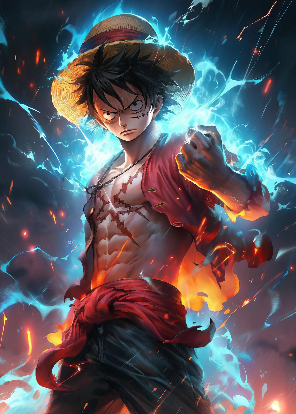 Premium wall picture Monkey D. Luffy