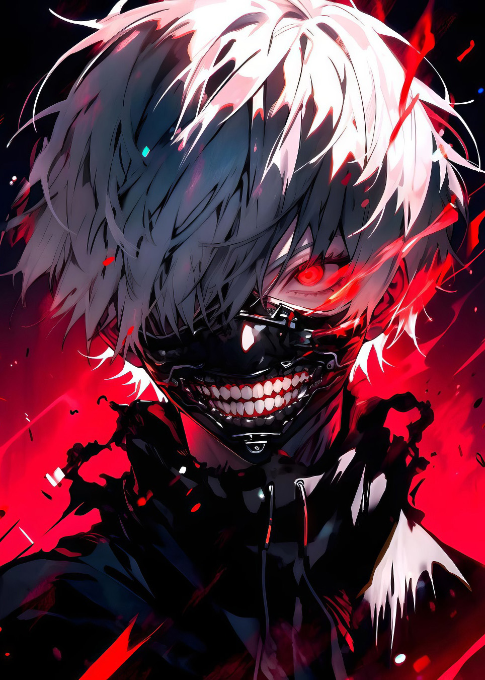 Glossy picture from metal - Ken Kaneki