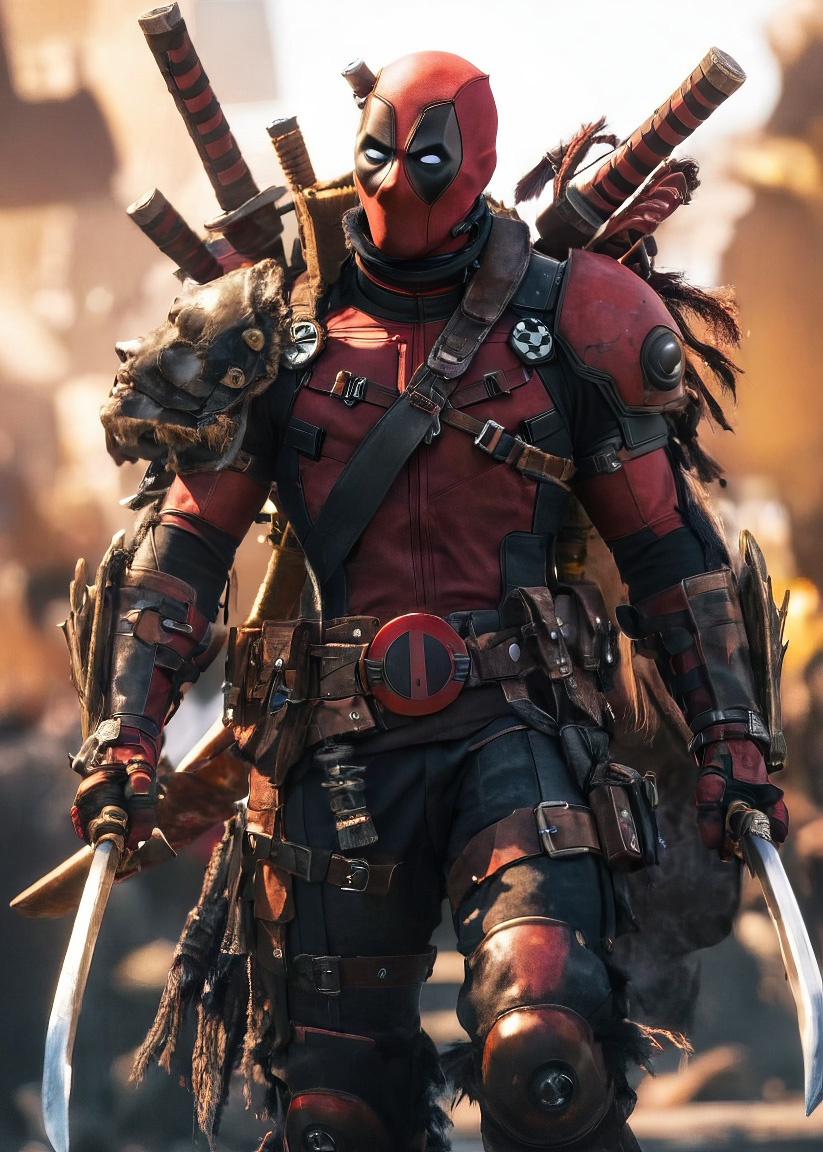 Metal wall picture - Deadpool from the {{kategorie}} category