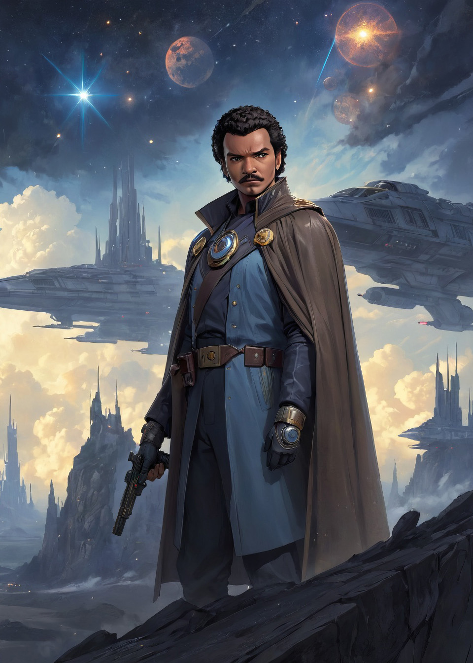 Lando Calrissian - Picture on metal