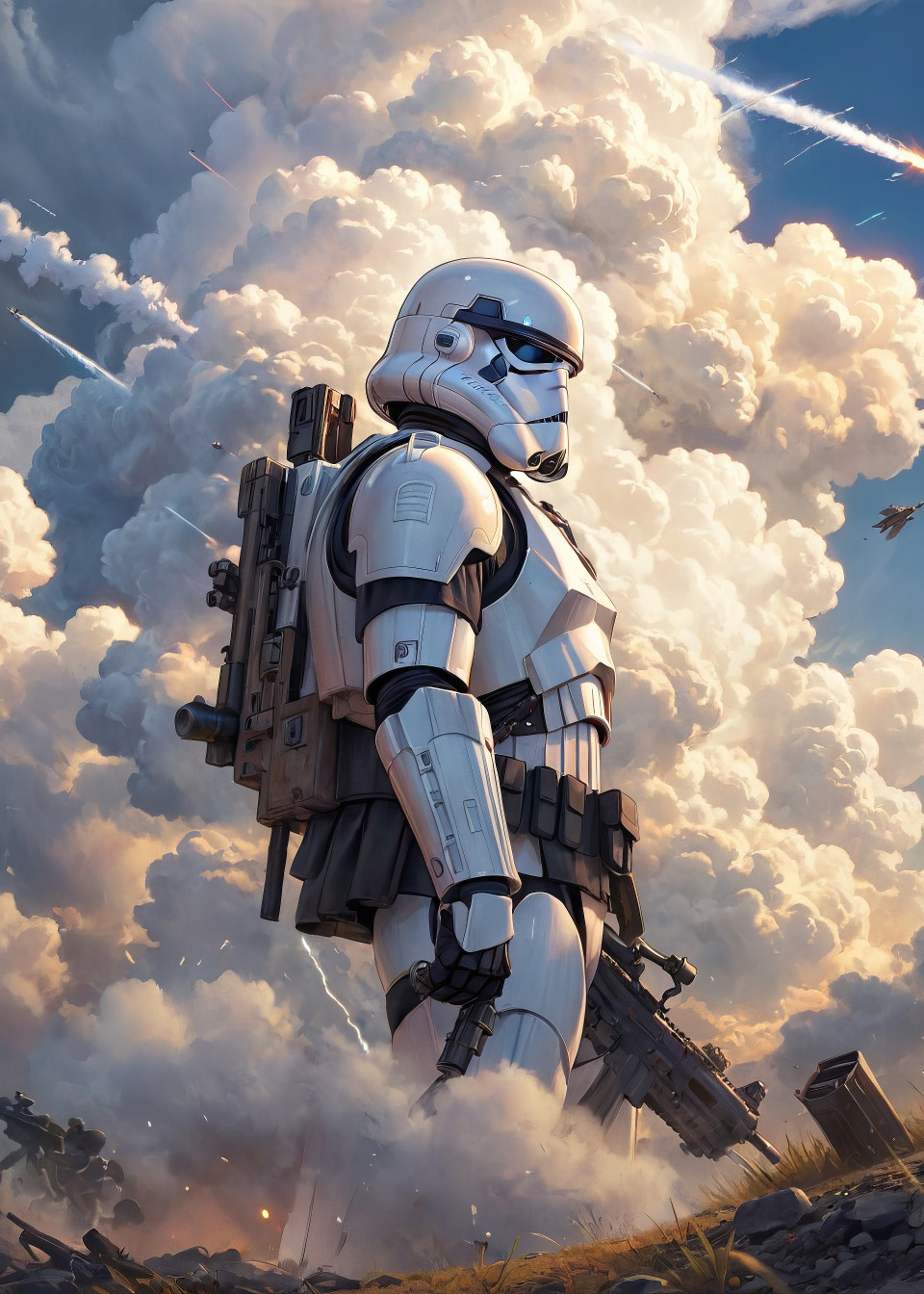 Picture on brushed aluminum - Stormtrooper