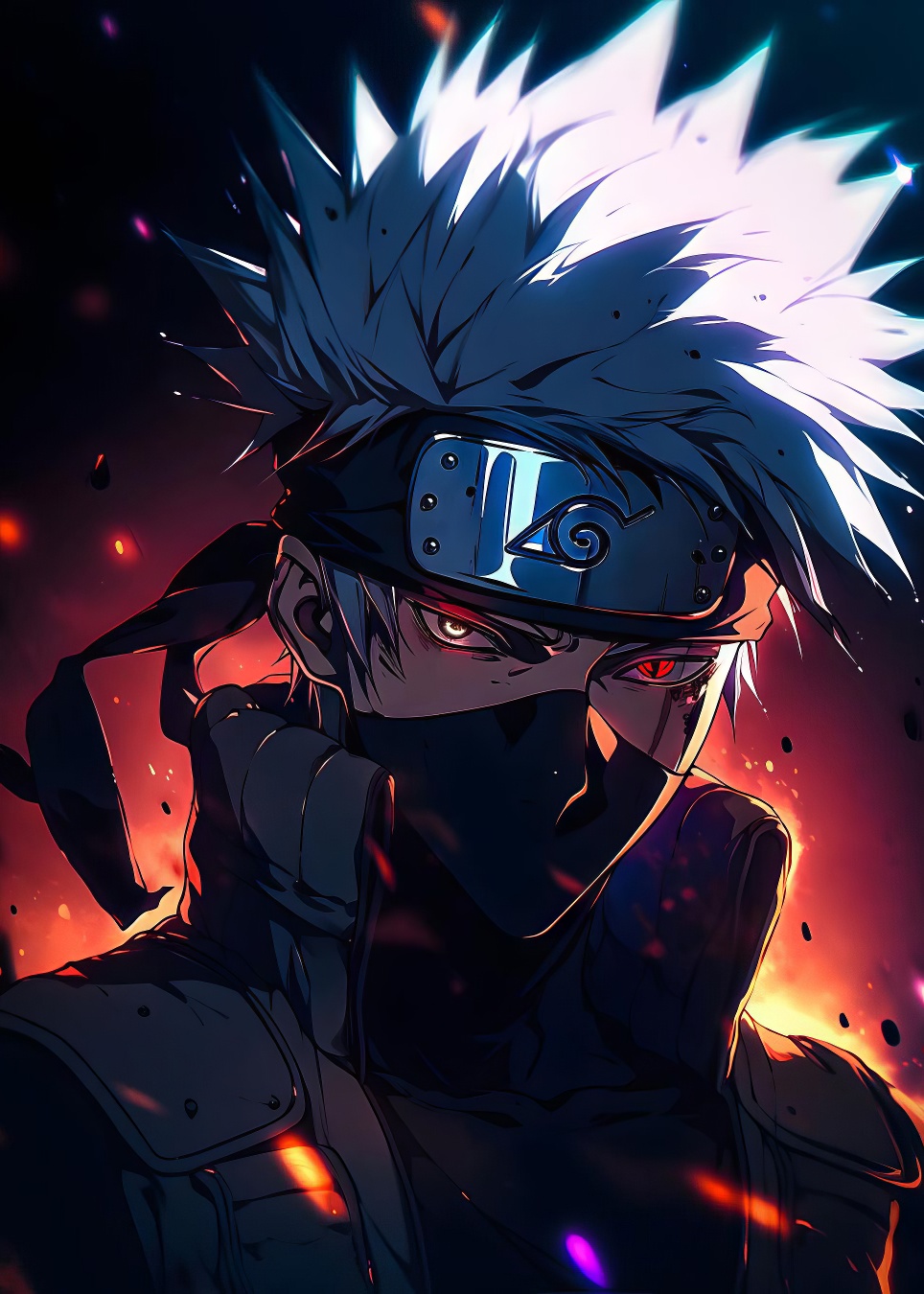 Aluminum picture on the wall - Kakashi Hatake