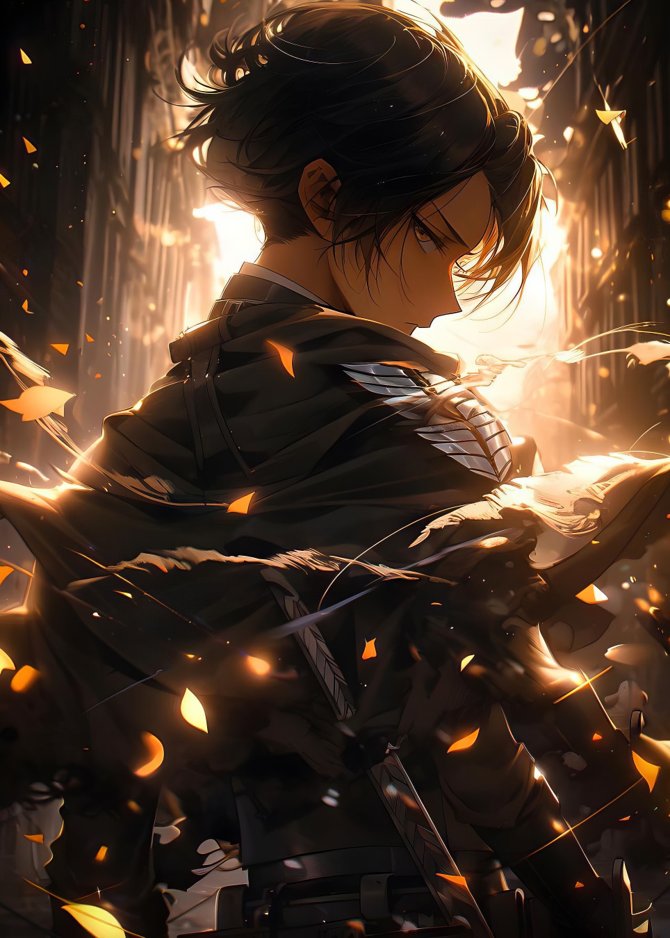 Modern metal picture - Levi Ackerman