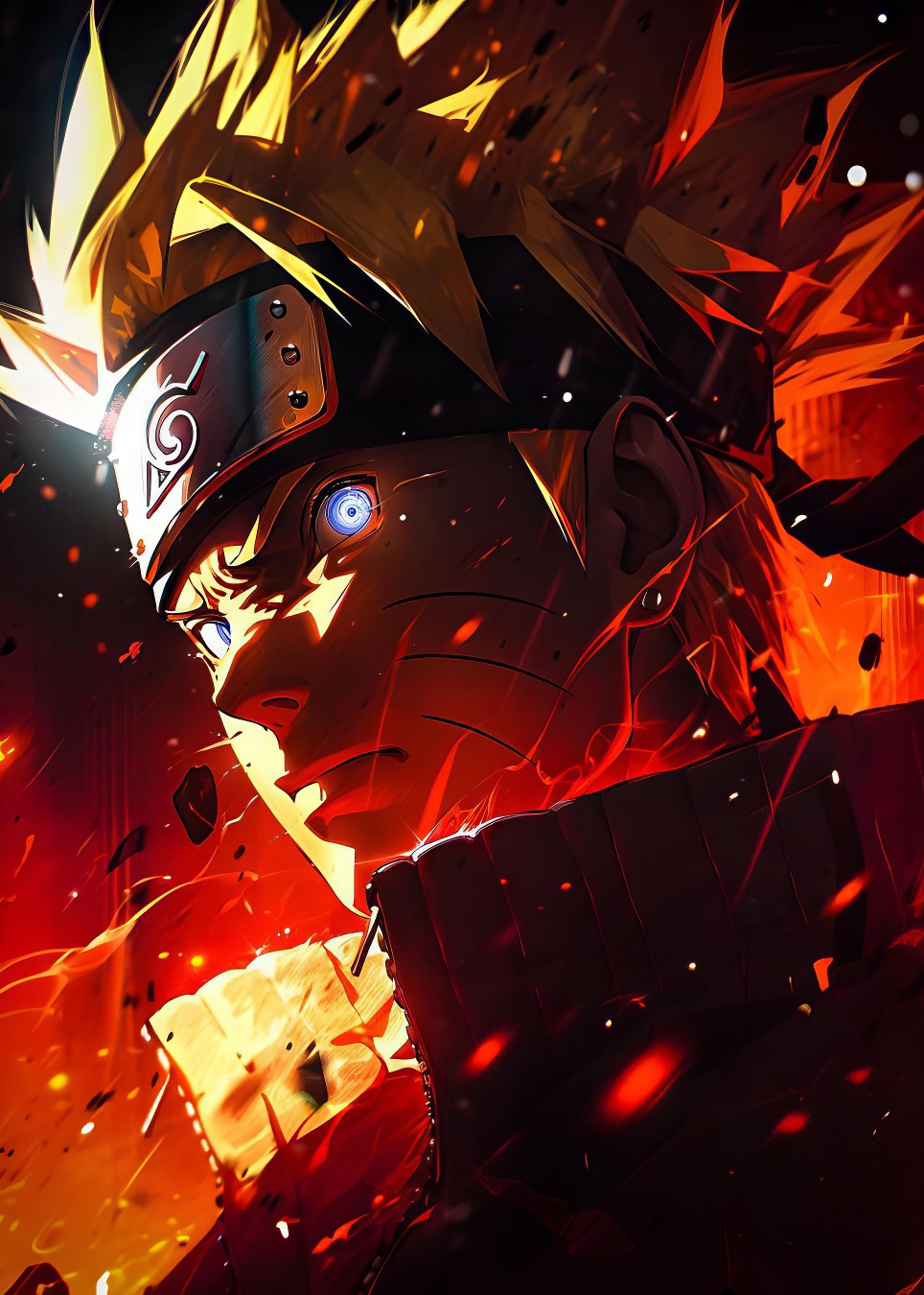 Pictures on metal with a modern look Naruto