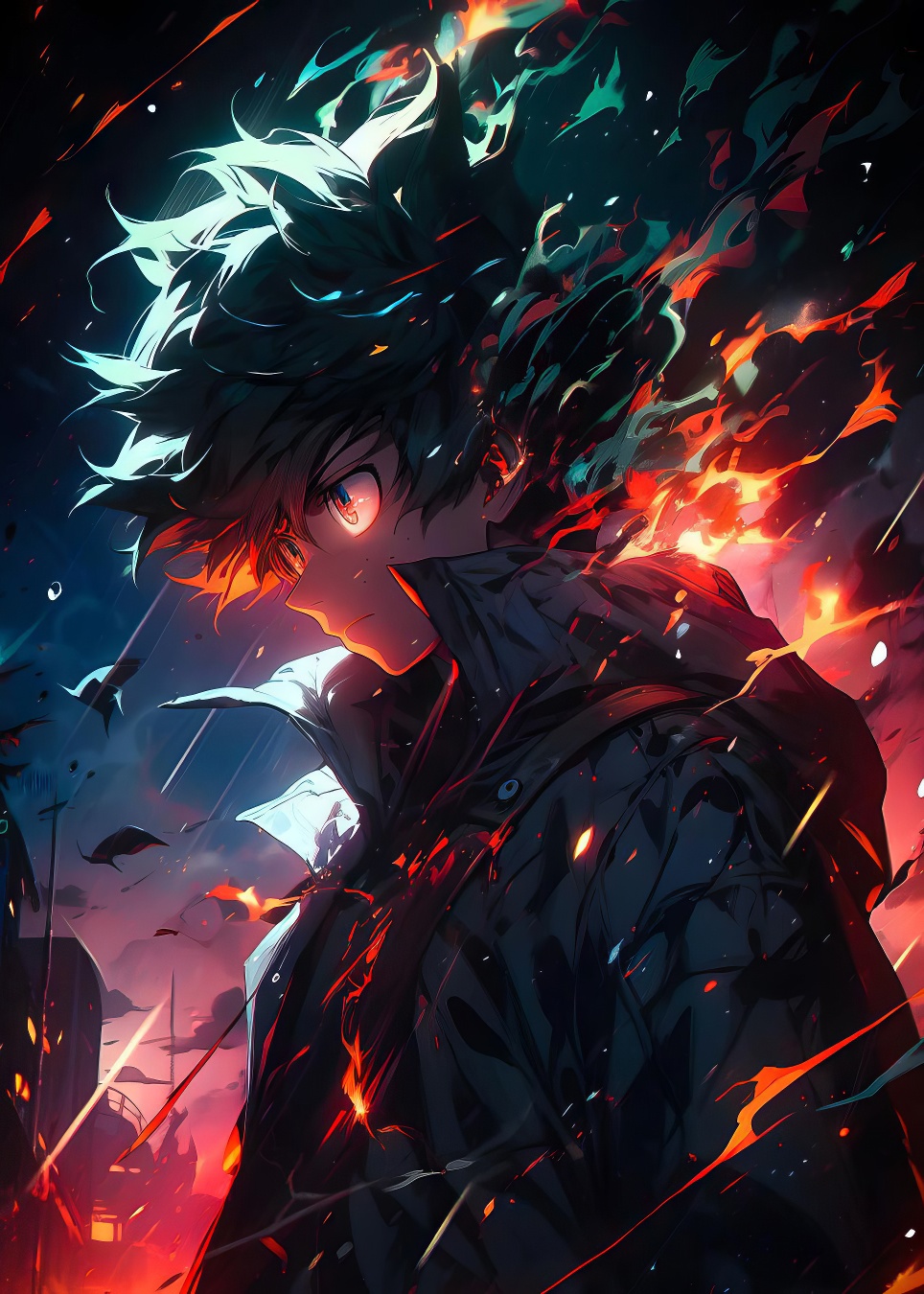 Aluminum picture on the wall - Izuku