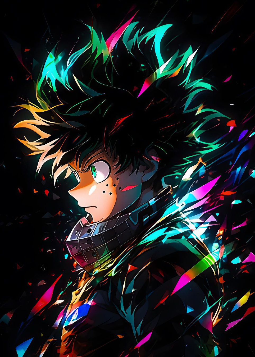 Metal wall art with the Izuku motif