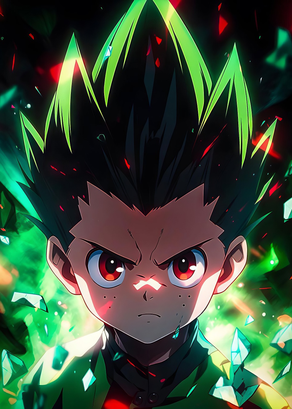 Exclusive picture with the Gon Freecss motif