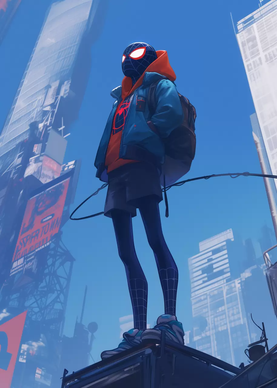 Premium picture with design - Spider-man