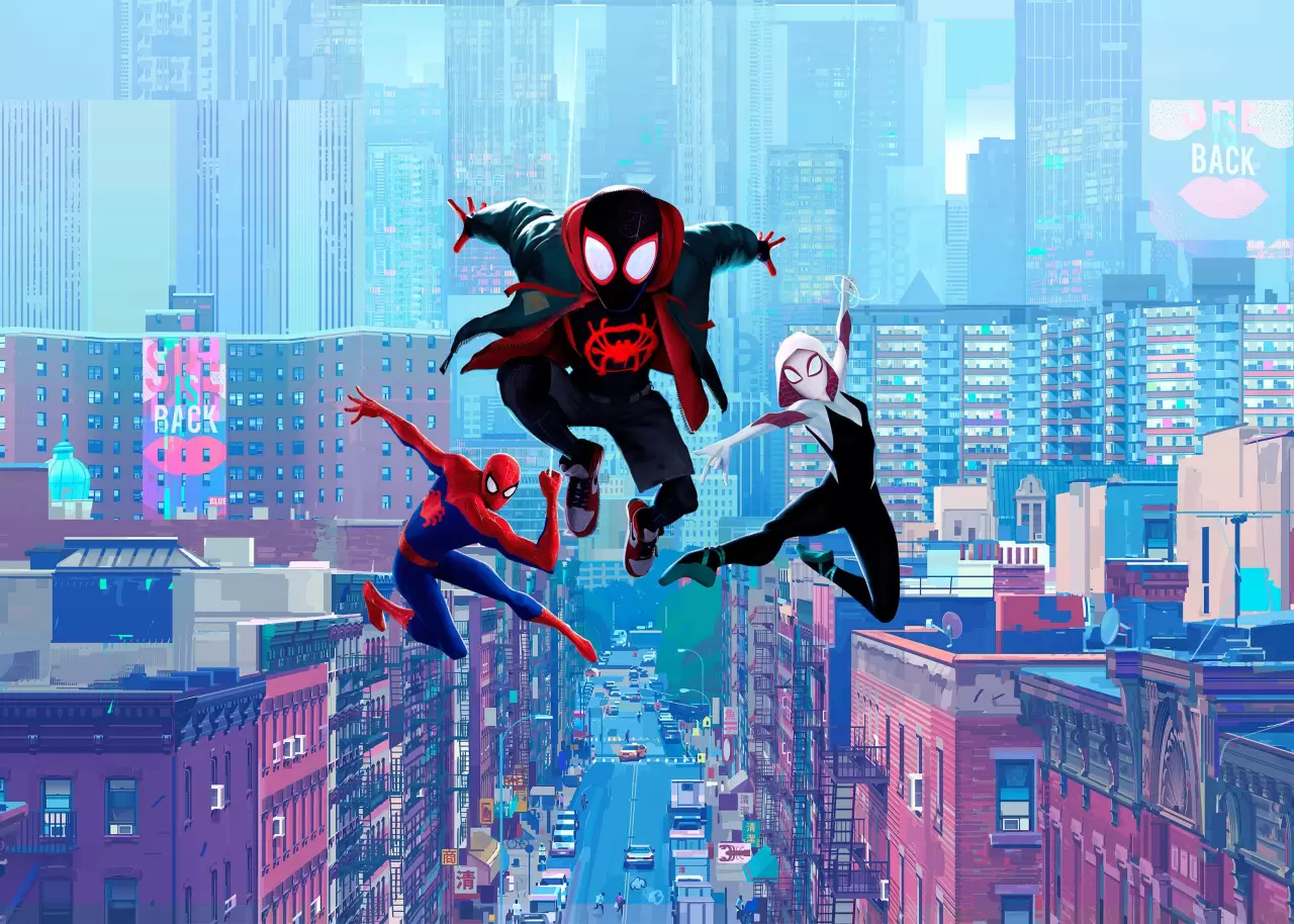 Pictures on metal with a modern look Spider-man